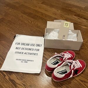 Golden Goose Red Super-Star Sneakers